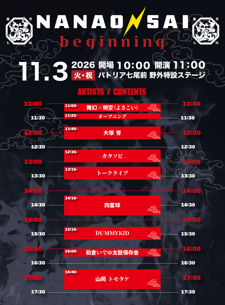 七音祭タイムテーブル